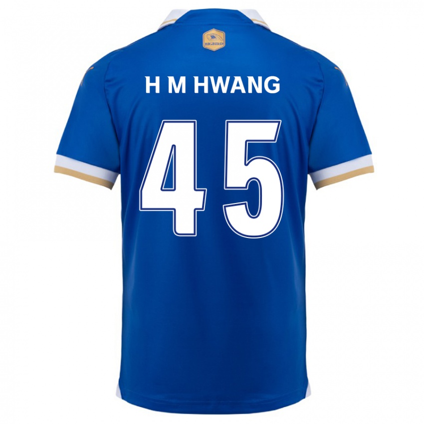 Kinderen Myung-Hyun Hwang #45 Blauw Wit Thuisshirt Thuistenue 2024/25 T-Shirt