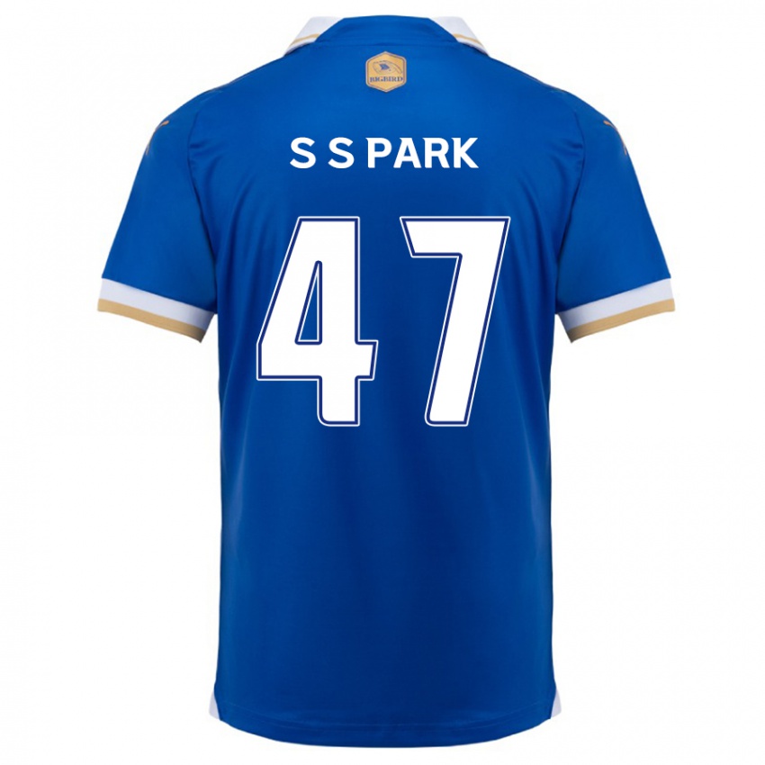 Kinderen Seung-Soo Park #47 Blauw Wit Thuisshirt Thuistenue 2024/25 T-Shirt