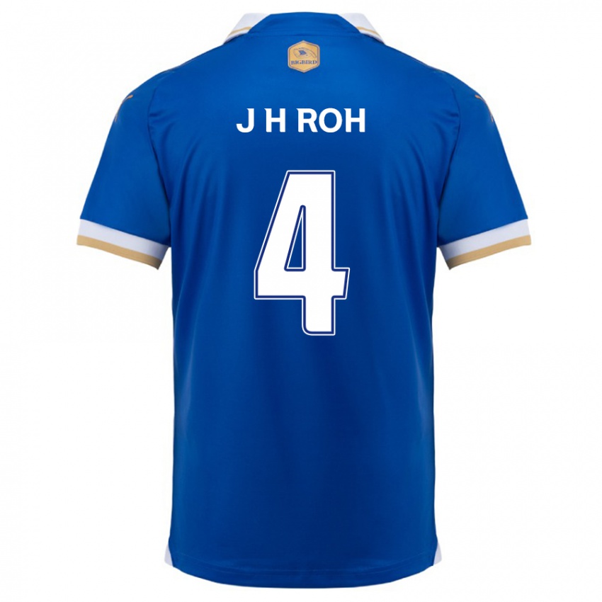 Kinderen Hyun-Jun Roh #4 Blauw Wit Thuisshirt Thuistenue 2024/25 T-Shirt