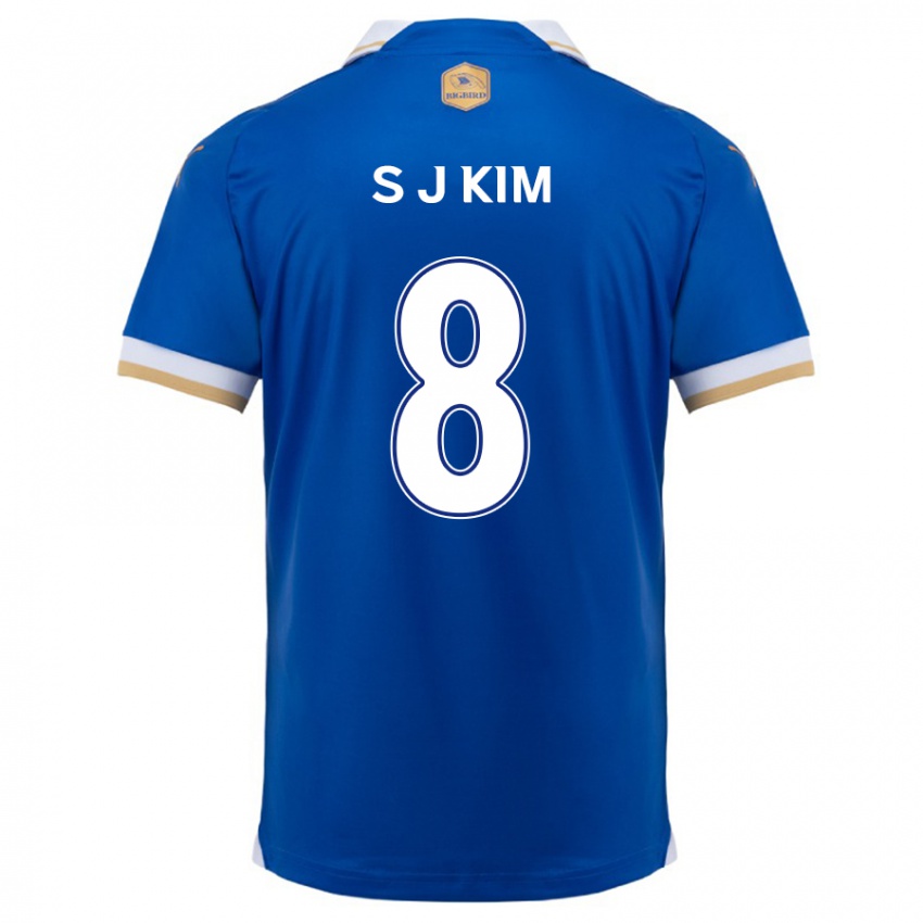 Kinderen Ji-Sung Kim #8 Blauw Wit Thuisshirt Thuistenue 2024/25 T-Shirt