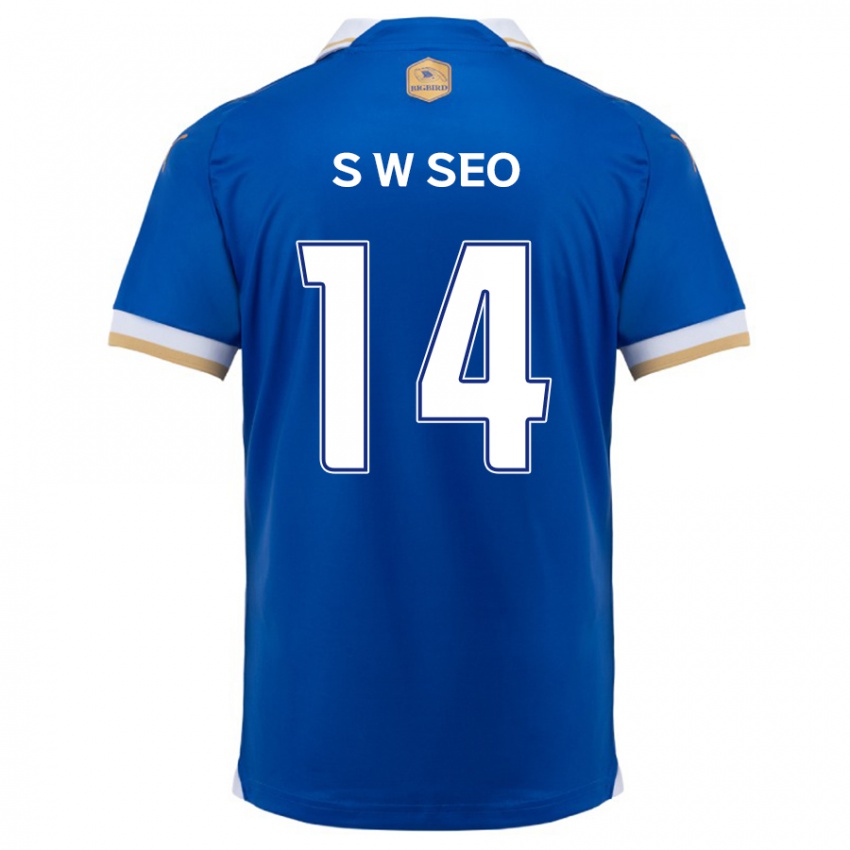 Kinderen Woo-Seong Seo #14 Blauw Wit Thuisshirt Thuistenue 2024/25 T-Shirt