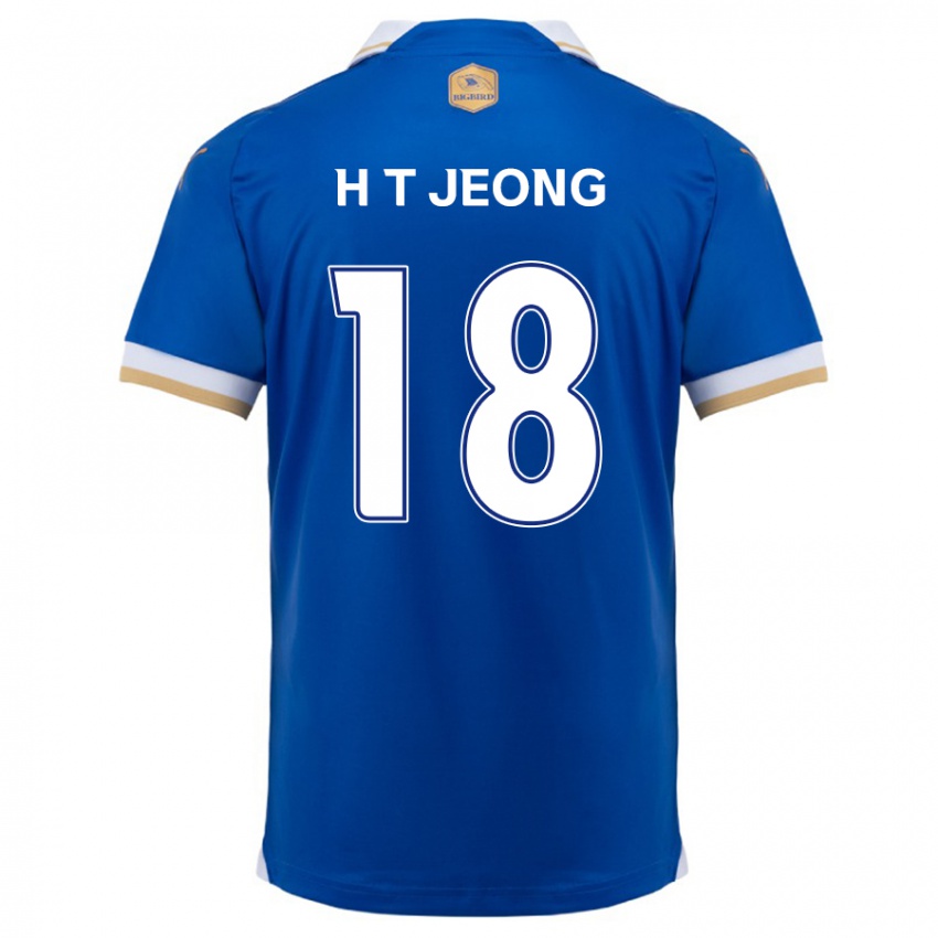 Kinderen Tae-Hwan Jeong #18 Blauw Wit Thuisshirt Thuistenue 2024/25 T-Shirt