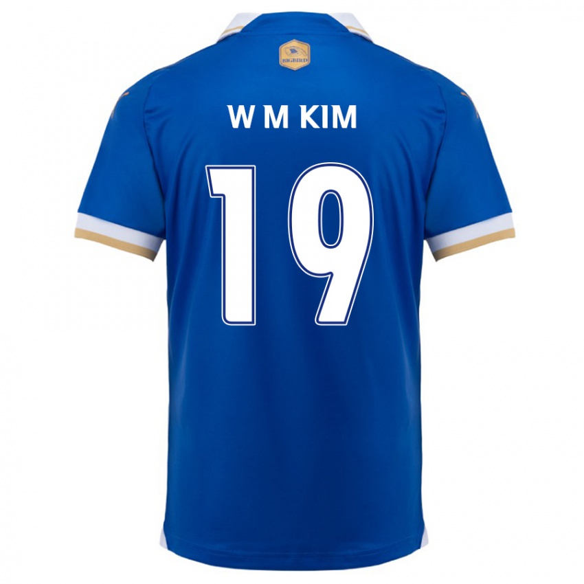 Kinderen Min-Woo Kim #19 Blauw Wit Thuisshirt Thuistenue 2024/25 T-Shirt