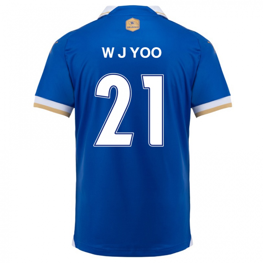 Kinderen Jin-Wook Yoo #21 Blauw Wit Thuisshirt Thuistenue 2024/25 T-Shirt