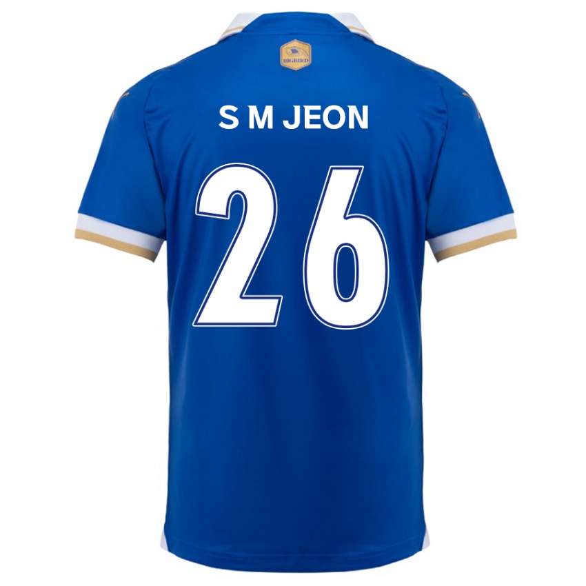 Kinderen Min-Seung Jeon #26 Blauw Wit Thuisshirt Thuistenue 2024/25 T-Shirt