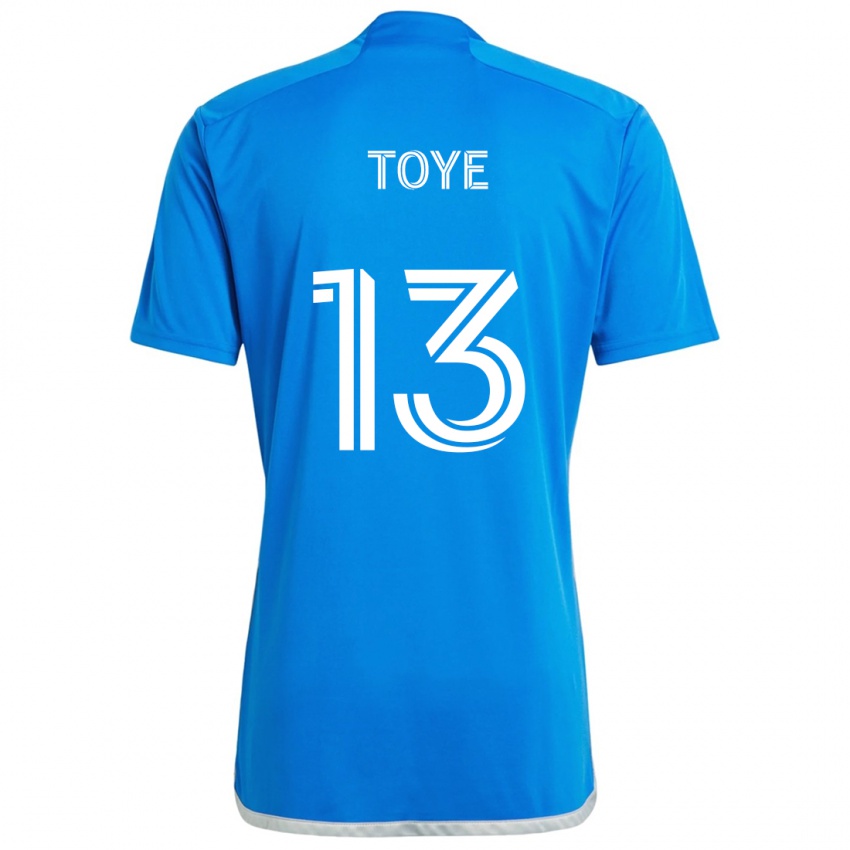 Kinderen Mason Toye #13 Blauw Wit Thuisshirt Thuistenue 2024/25 T-Shirt