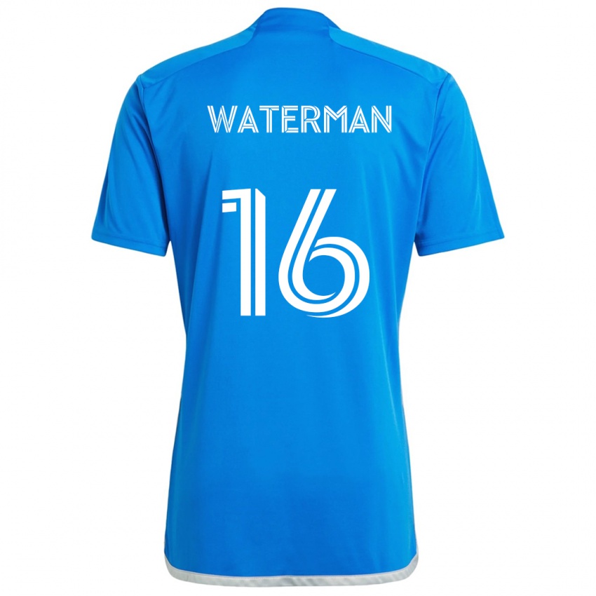 Kinderen Joel Waterman #16 Blauw Wit Thuisshirt Thuistenue 2024/25 T-Shirt