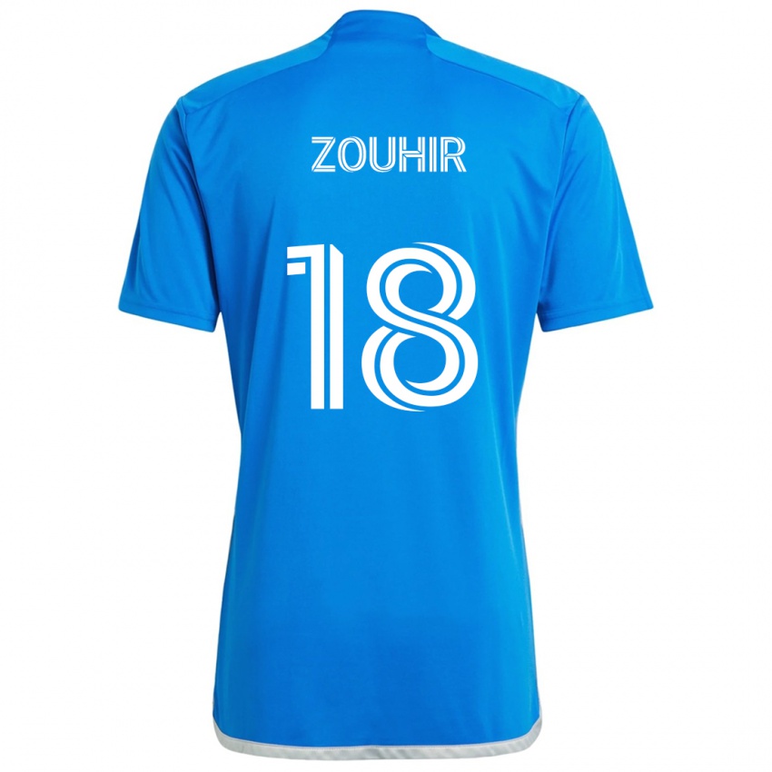 Kinderen Rida Zouhir #18 Blauw Wit Thuisshirt Thuistenue 2024/25 T-Shirt