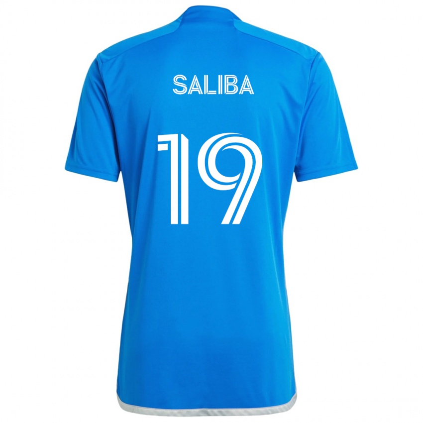 Kinderen Nathan-Dylan Saliba #19 Blauw Wit Thuisshirt Thuistenue 2024/25 T-Shirt