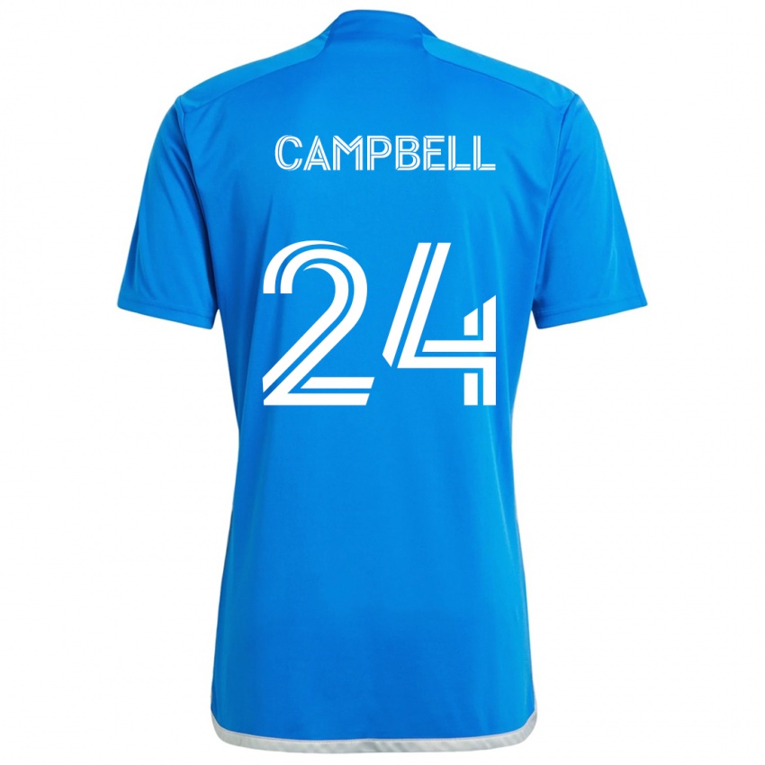 Kinderen George Campbell #24 Blauw Wit Thuisshirt Thuistenue 2024/25 T-Shirt