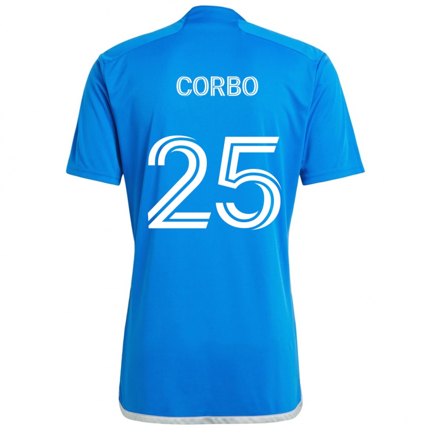 Kinderen Gabriele Corbo #25 Blauw Wit Thuisshirt Thuistenue 2024/25 T-Shirt