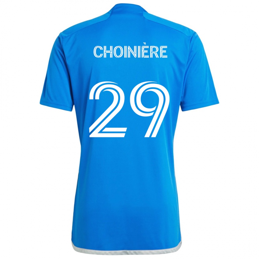 Kinderen Mathieu Choinière #29 Blauw Wit Thuisshirt Thuistenue 2024/25 T-Shirt