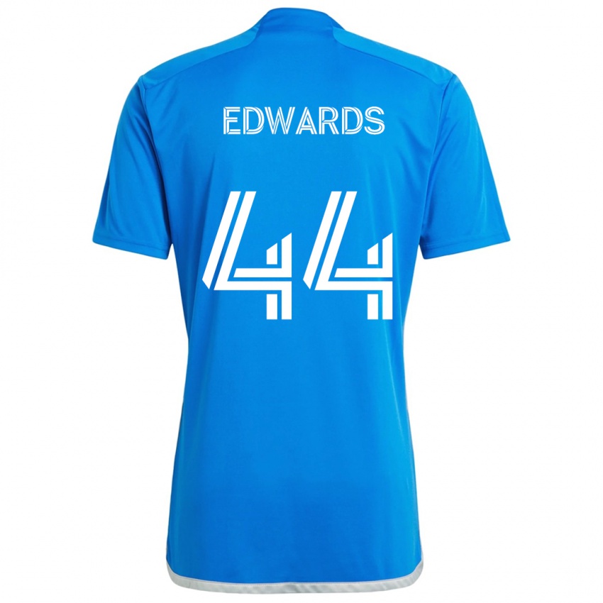 Kinderen Raheem Edwards #44 Blauw Wit Thuisshirt Thuistenue 2024/25 T-Shirt