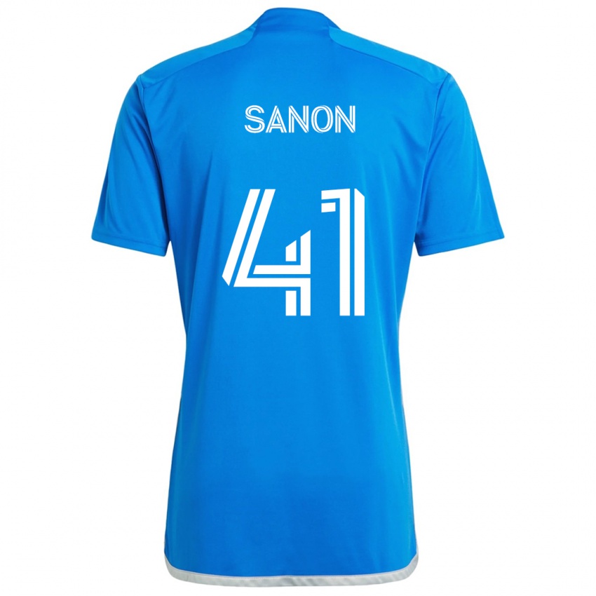 Kinderen Jérémy Sanon #41 Blauw Wit Thuisshirt Thuistenue 2024/25 T-Shirt