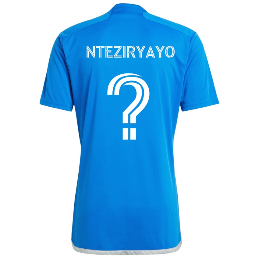 Kinderen Josh Nteziryayo #0 Blauw Wit Thuisshirt Thuistenue 2024/25 T-Shirt