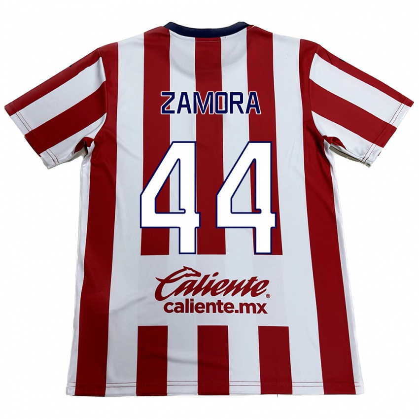 Kinderen Saúl Zamora #44 Rood Wit Thuisshirt Thuistenue 2024/25 T-Shirt