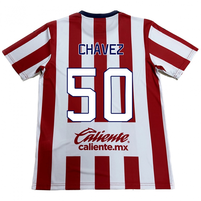 Kinderen Mateo Chávez #50 Rood Wit Thuisshirt Thuistenue 2024/25 T-Shirt