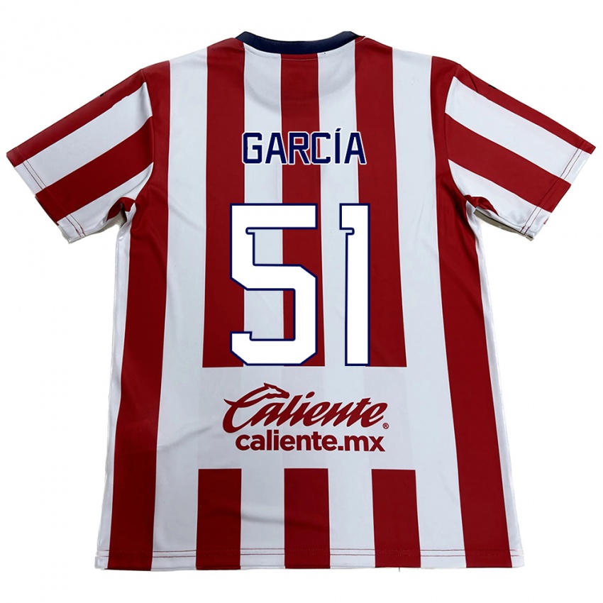 Kinderen Eduardo García #51 Rood Wit Thuisshirt Thuistenue 2024/25 T-Shirt