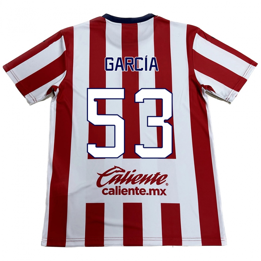 Kinderen Uziel García #53 Rood Wit Thuisshirt Thuistenue 2024/25 T-Shirt