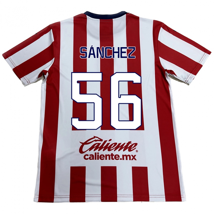 Kinderen Benjamín Sánchez #56 Rood Wit Thuisshirt Thuistenue 2024/25 T-Shirt