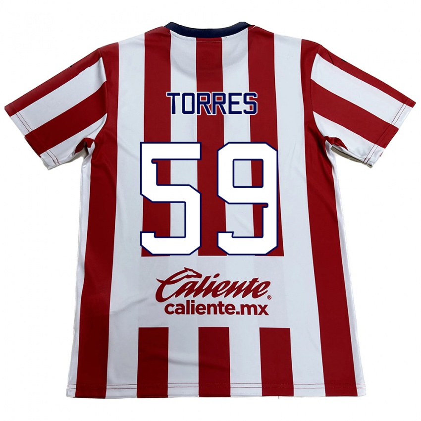 Kinderen Christian Torres #59 Rood Wit Thuisshirt Thuistenue 2024/25 T-Shirt