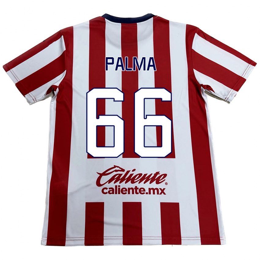 Kinderen Arturo Palma #66 Rood Wit Thuisshirt Thuistenue 2024/25 T-Shirt