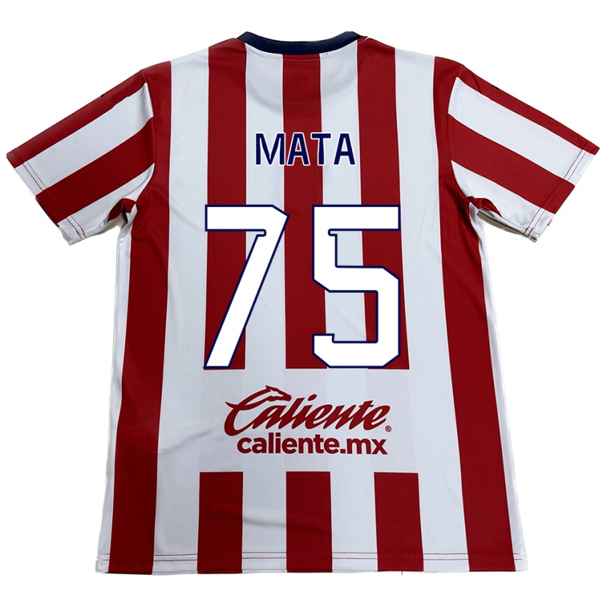 Kinderen Hugo Mata #75 Rood Wit Thuisshirt Thuistenue 2024/25 T-Shirt