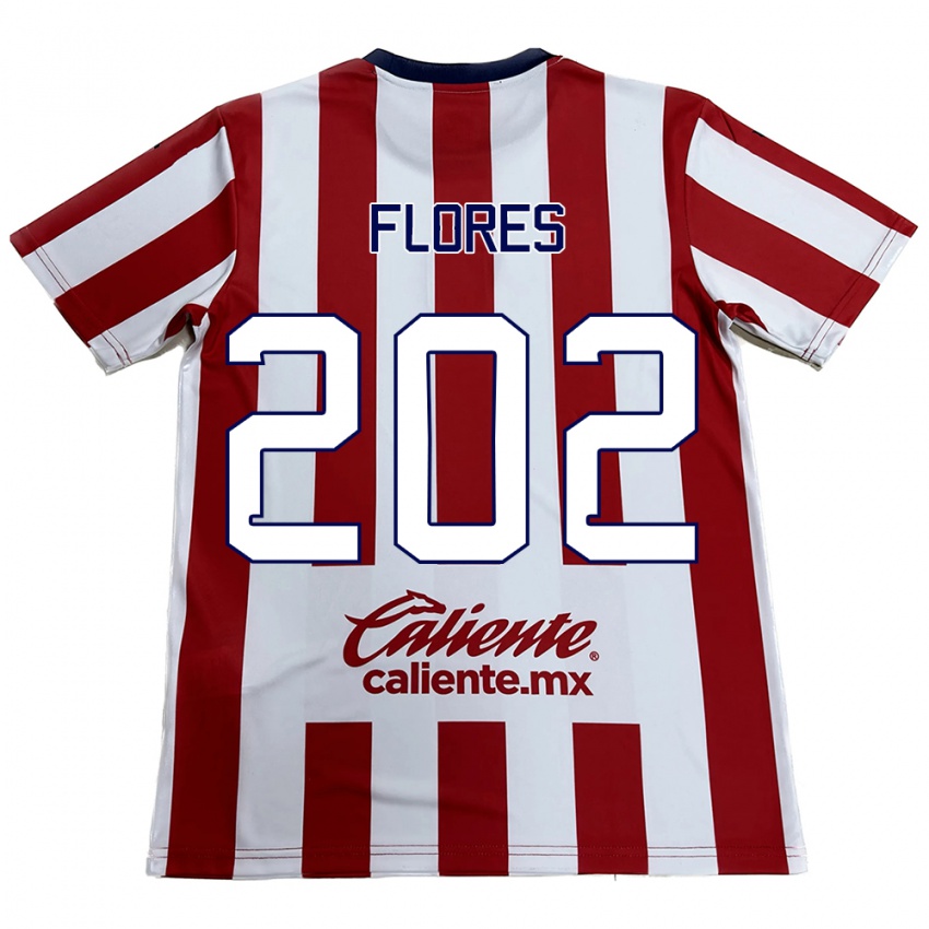 Kinderen Daniel Flores #202 Rood Wit Thuisshirt Thuistenue 2024/25 T-Shirt