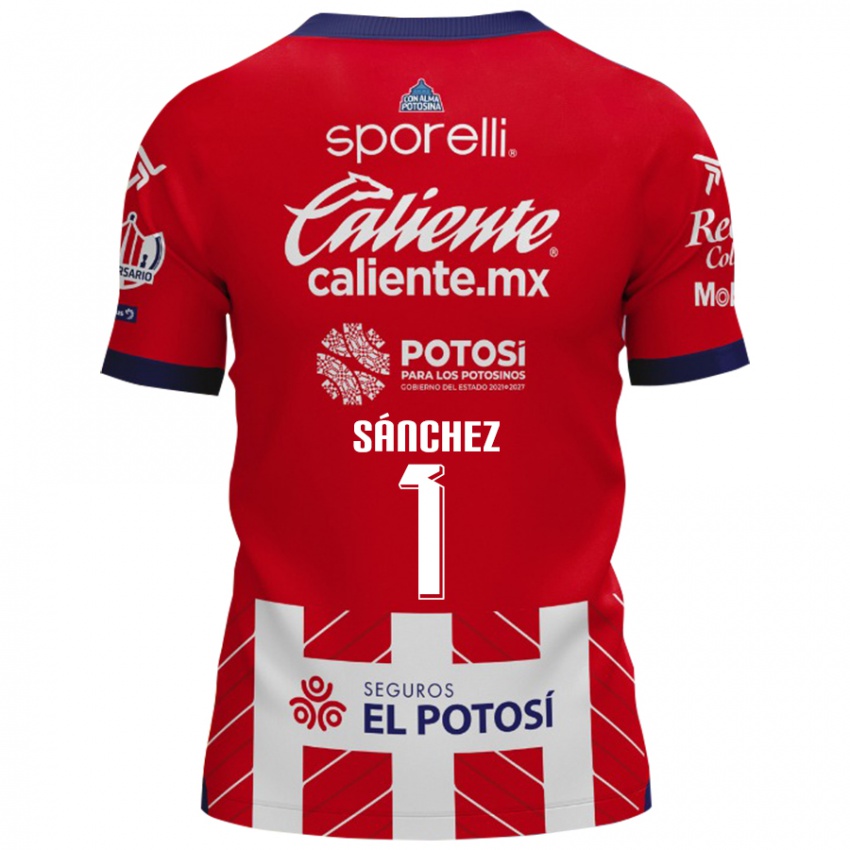 Kinderen Andrés Sánchez #1 Rood Wit Thuisshirt Thuistenue 2024/25 T-Shirt