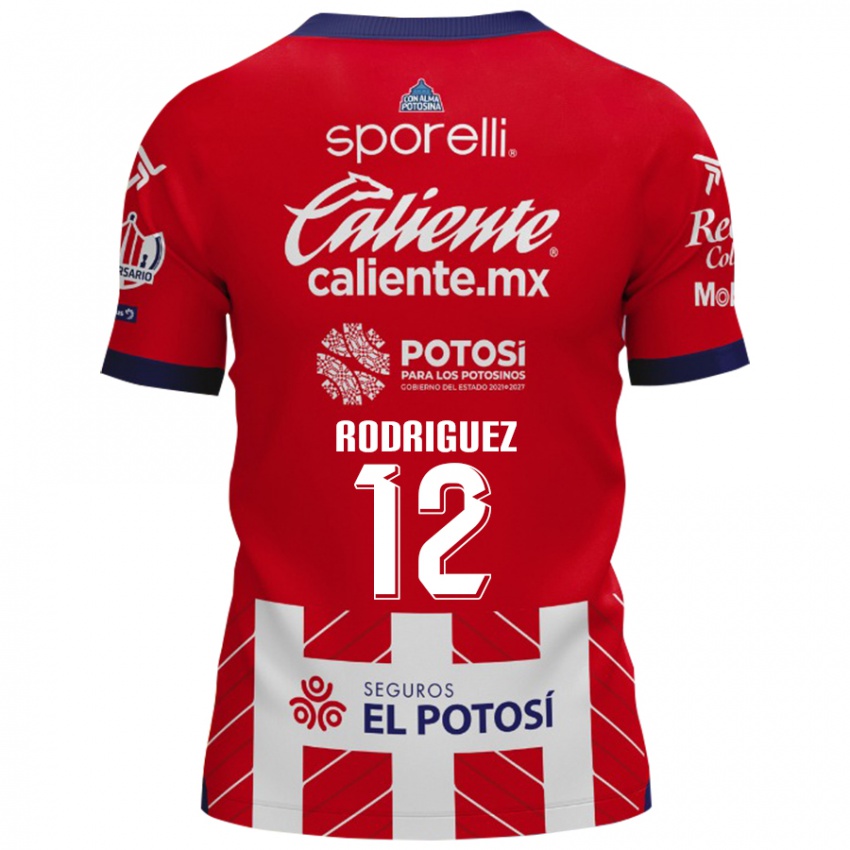 Kinderen David Rodríguez #12 Rood Wit Thuisshirt Thuistenue 2024/25 T-Shirt