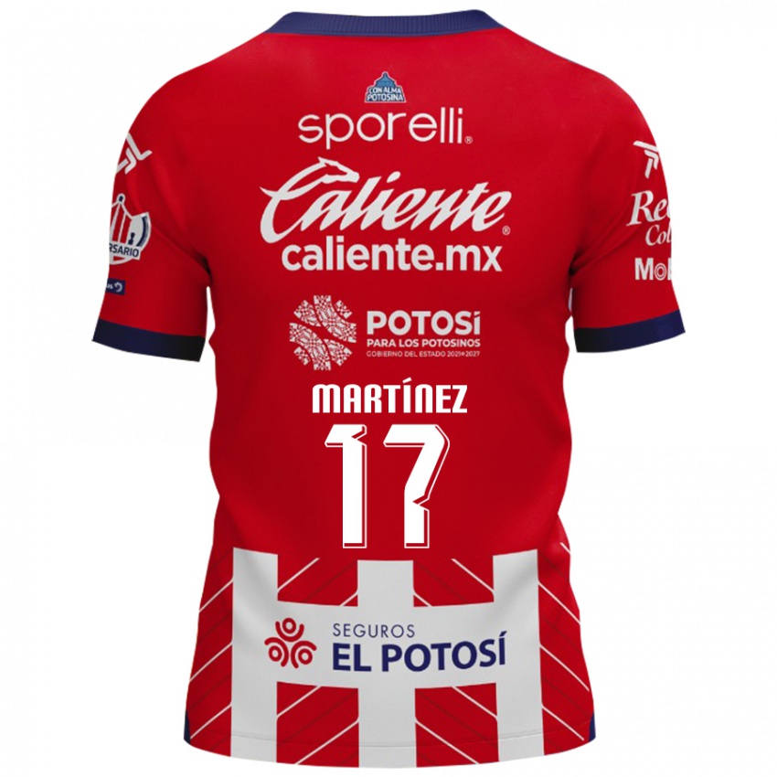 Kinderen Gabriel Martínez #17 Rood Wit Thuisshirt Thuistenue 2024/25 T-Shirt