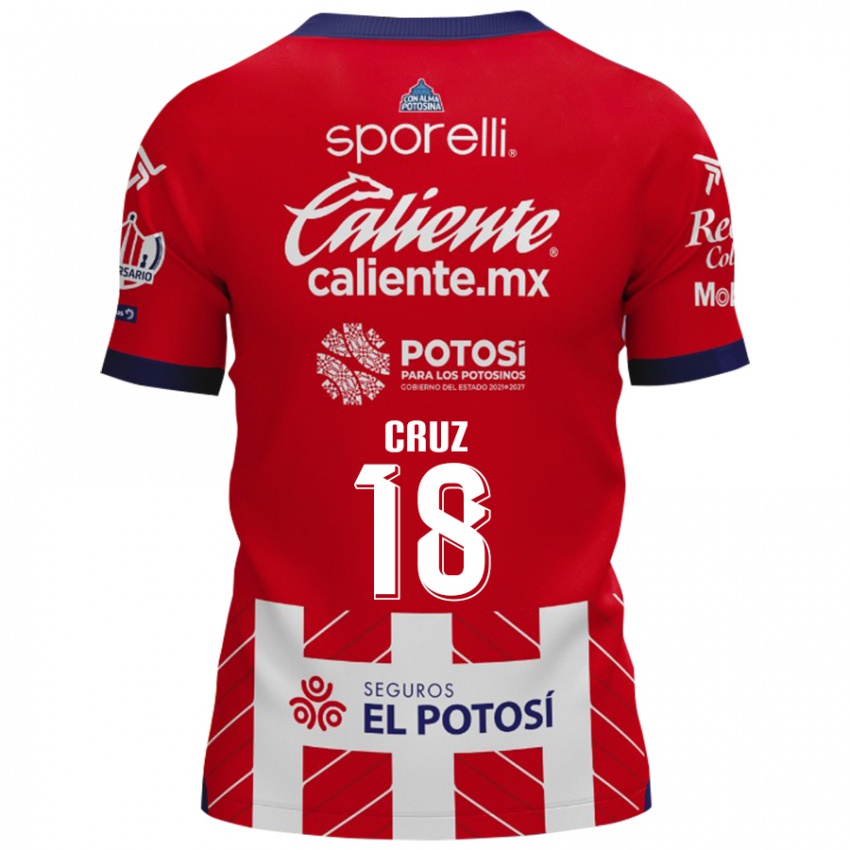 Kinderen Aldo Cruz #18 Rood Wit Thuisshirt Thuistenue 2024/25 T-Shirt