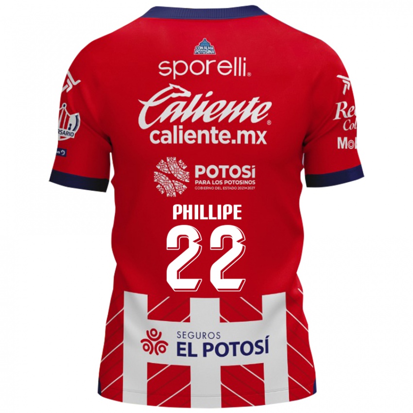 Kinderen Yan Phillipe #22 Rood Wit Thuisshirt Thuistenue 2024/25 T-Shirt