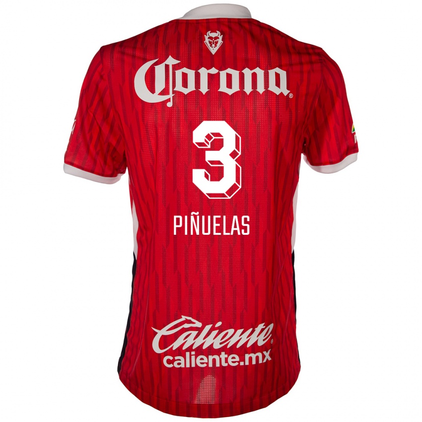 Kinderen Fernando Piñuelas #3 Rood Wit Thuisshirt Thuistenue 2024/25 T-Shirt