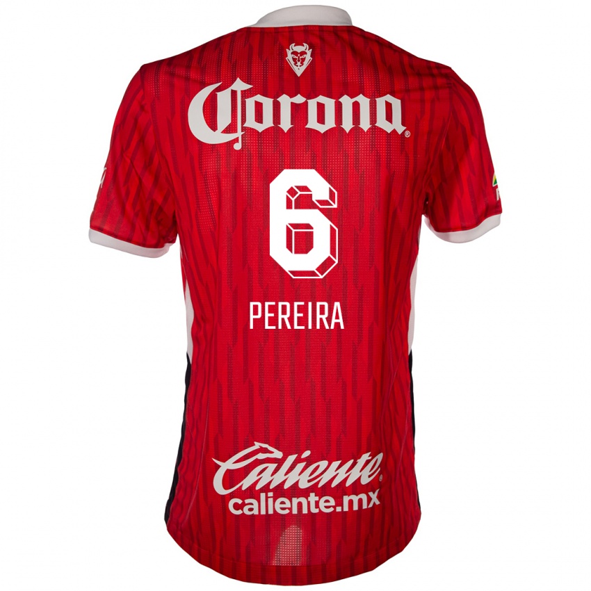 Kinderen Federico Pereira #6 Rood Wit Thuisshirt Thuistenue 2024/25 T-Shirt