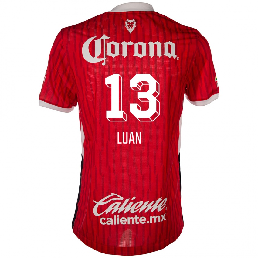 Kinderen Luan #13 Rood Wit Thuisshirt Thuistenue 2024/25 T-Shirt