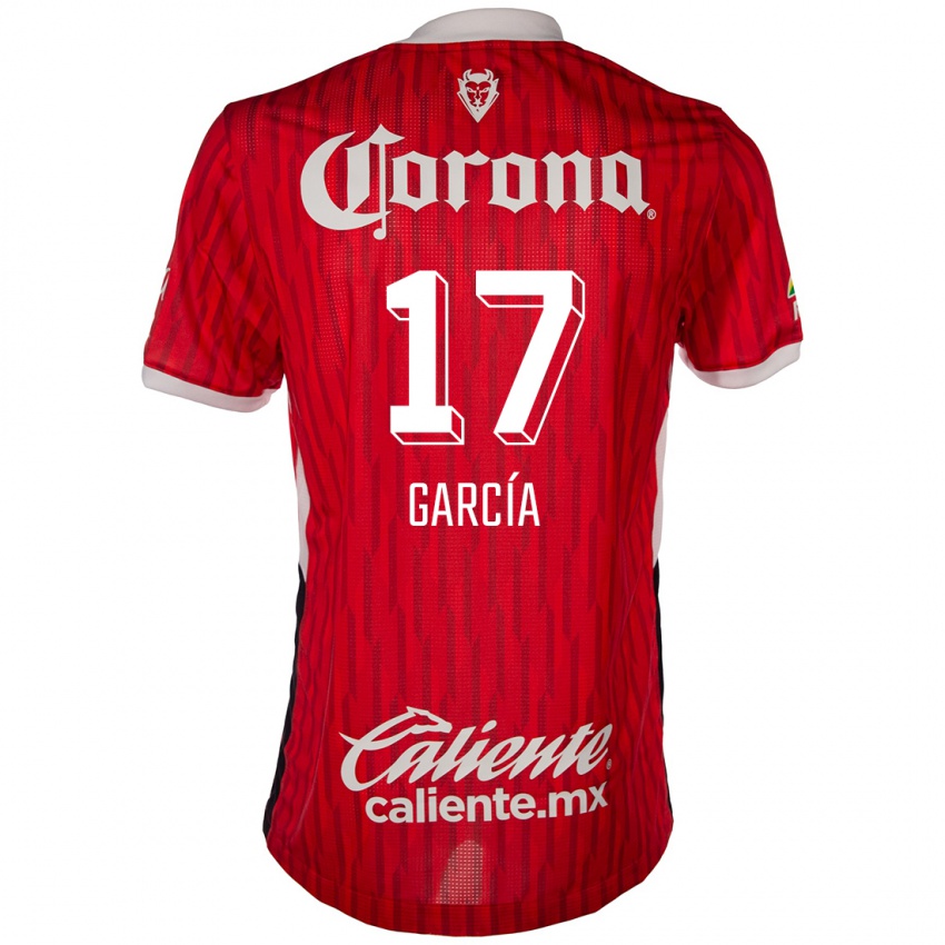 Kinderen Brian García #17 Rood Wit Thuisshirt Thuistenue 2024/25 T-Shirt