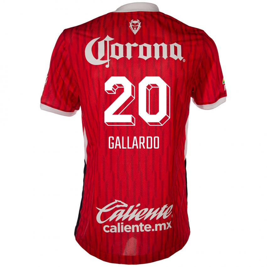 Kinderen Jesús Gallardo #20 Rood Wit Thuisshirt Thuistenue 2024/25 T-Shirt