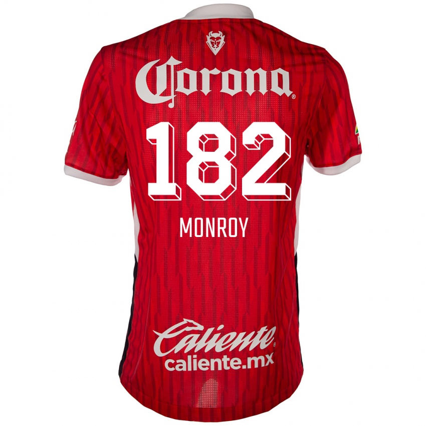 Kinderen Brayan Monroy #182 Rood Wit Thuisshirt Thuistenue 2024/25 T-Shirt