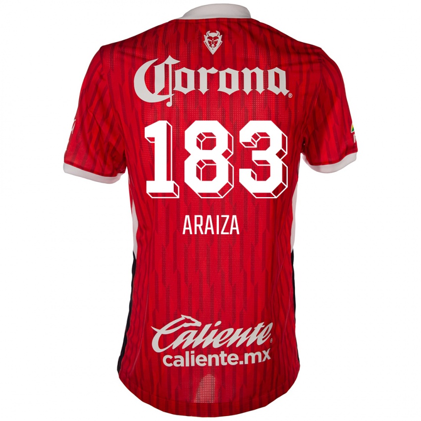 Kinderen Daniel Araiza #183 Rood Wit Thuisshirt Thuistenue 2024/25 T-Shirt