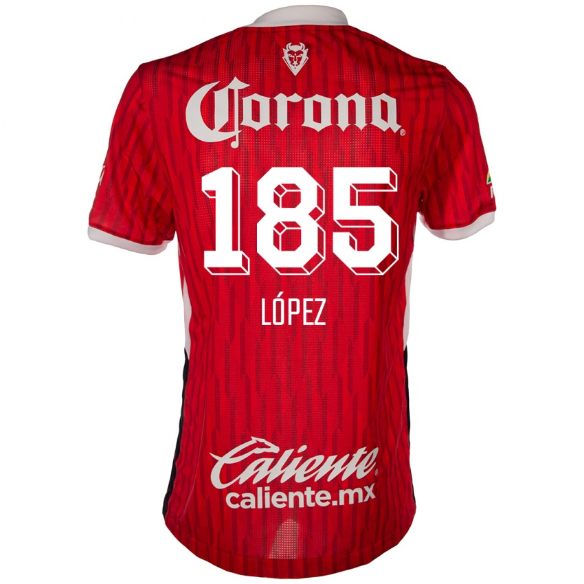 Kinderen David López #185 Rood Wit Thuisshirt Thuistenue 2024/25 T-Shirt