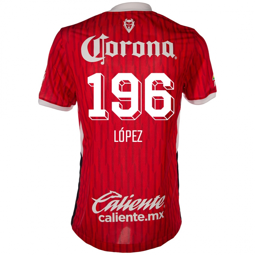 Kinderen Ethan López #196 Rood Wit Thuisshirt Thuistenue 2024/25 T-Shirt