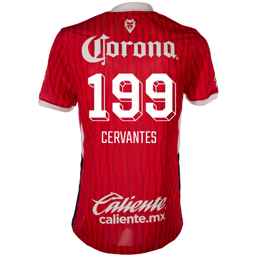 Kinderen Axel Cervantes #199 Rood Wit Thuisshirt Thuistenue 2024/25 T-Shirt