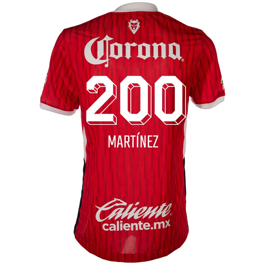 Kinderen Edgar Martínez #200 Rood Wit Thuisshirt Thuistenue 2024/25 T-Shirt