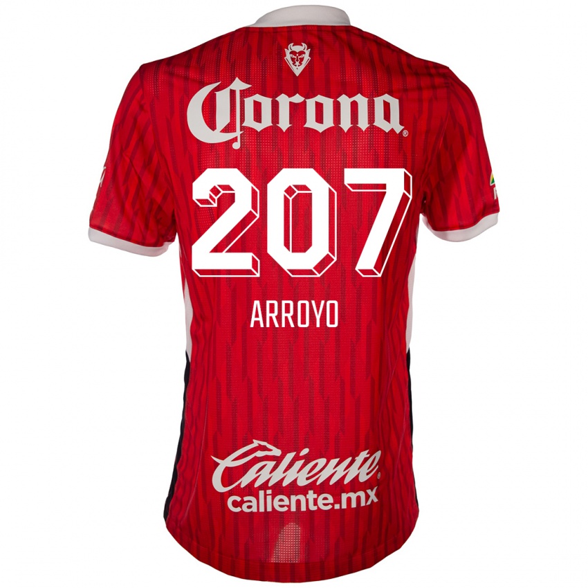 Kinderen José Arroyo #207 Rood Wit Thuisshirt Thuistenue 2024/25 T-Shirt