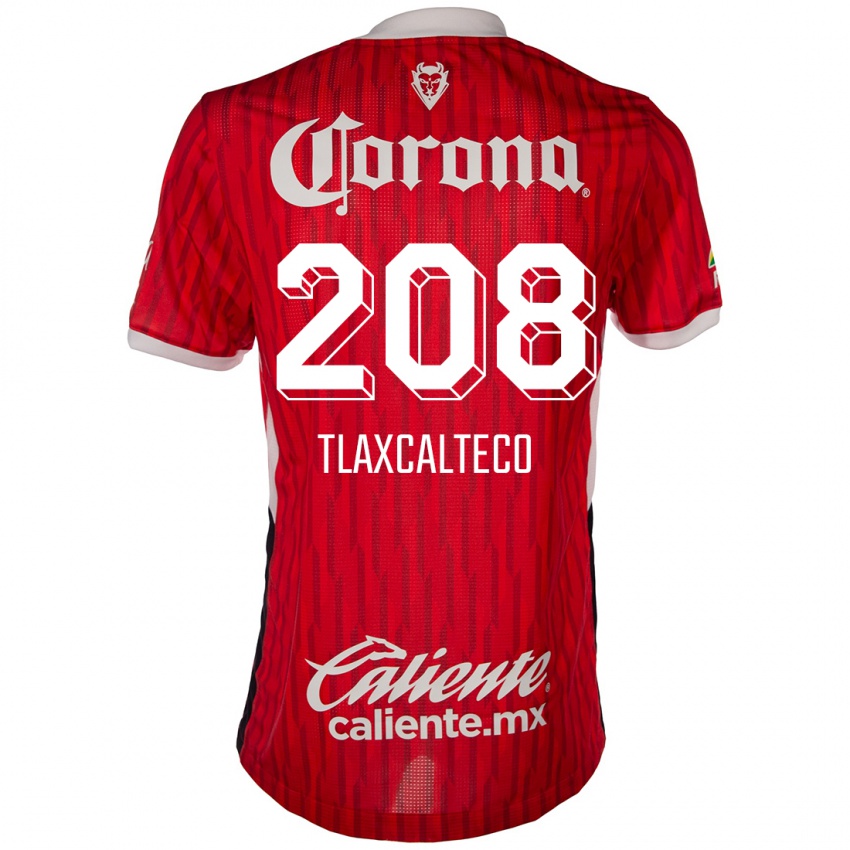 Kinderen Sait Tlaxcalteco #208 Rood Wit Thuisshirt Thuistenue 2024/25 T-Shirt