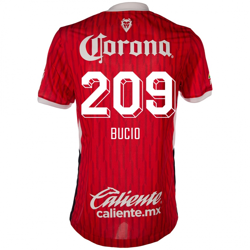 Kinderen Sebastián Bucio #209 Rood Wit Thuisshirt Thuistenue 2024/25 T-Shirt