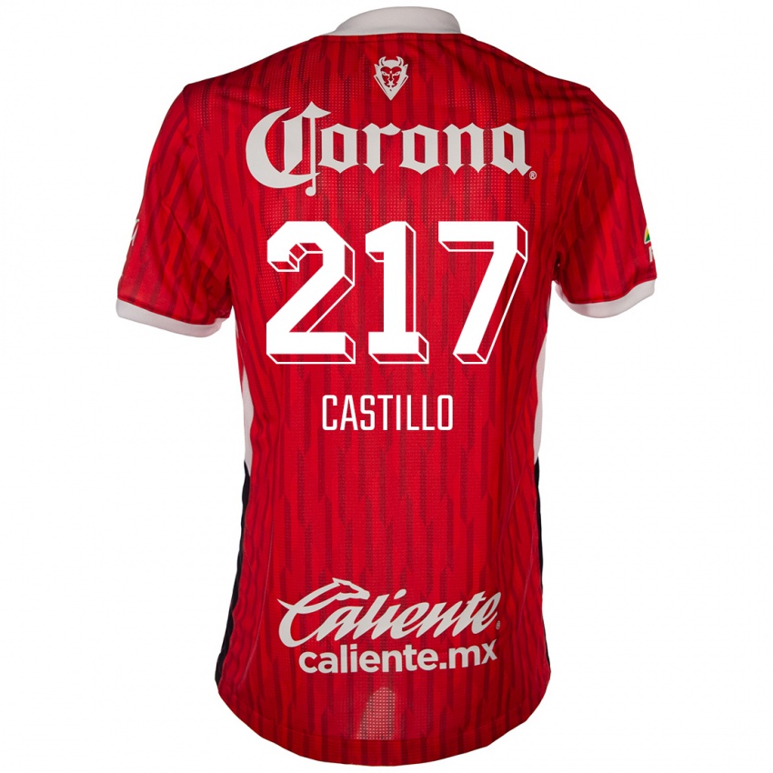 Kinderen Klever Castillo #217 Rood Wit Thuisshirt Thuistenue 2024/25 T-Shirt