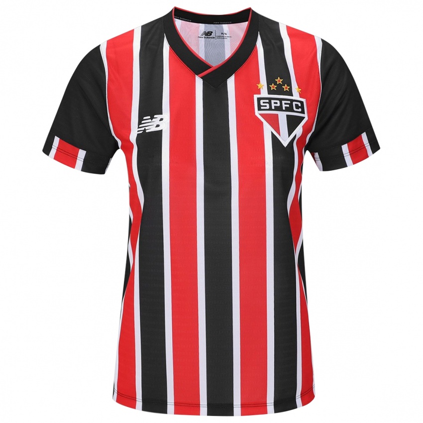 Kinderen Caio Matheus #0 Zwart Rood Wit Uitshirt Uittenue 2024/25 T-Shirt