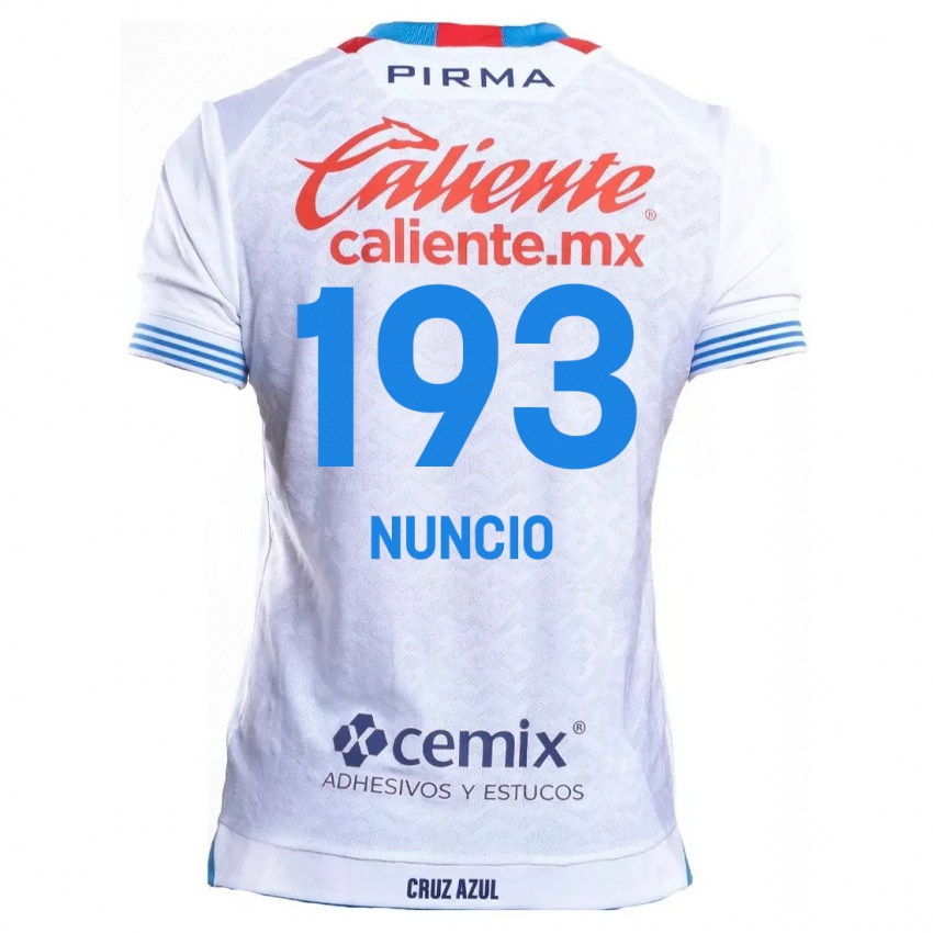 Kinderen Jorge Nuncio #193 Wit Blauw Uitshirt Uittenue 2024/25 T-Shirt